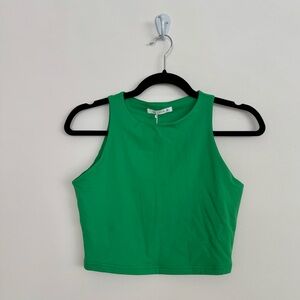 NWT green crop top